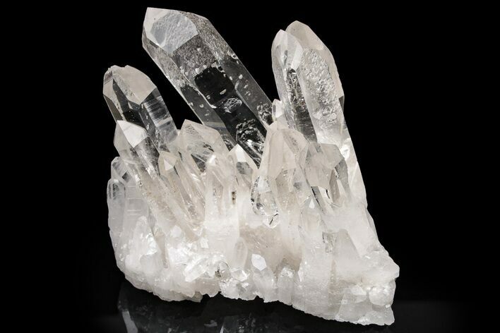 Clear Quartz Crystal Cluster - Brazil #237830